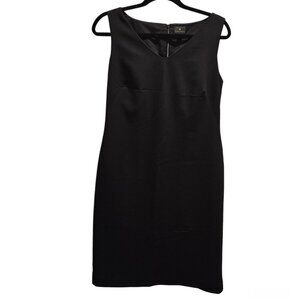 Worthington Women’s Black Sleeveless V Neck Dress | SZ4